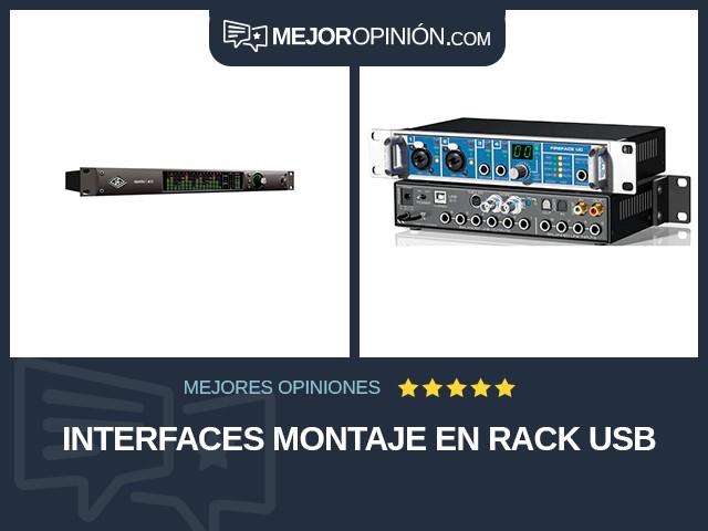 Interfaces Montaje en rack USB