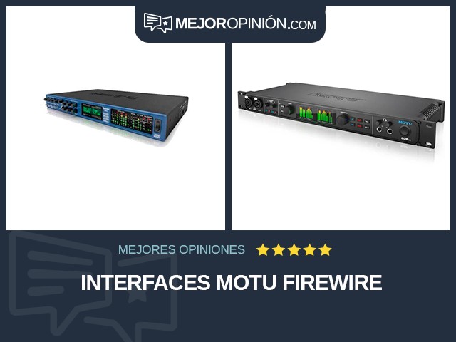 Interfaces MOTU FireWire