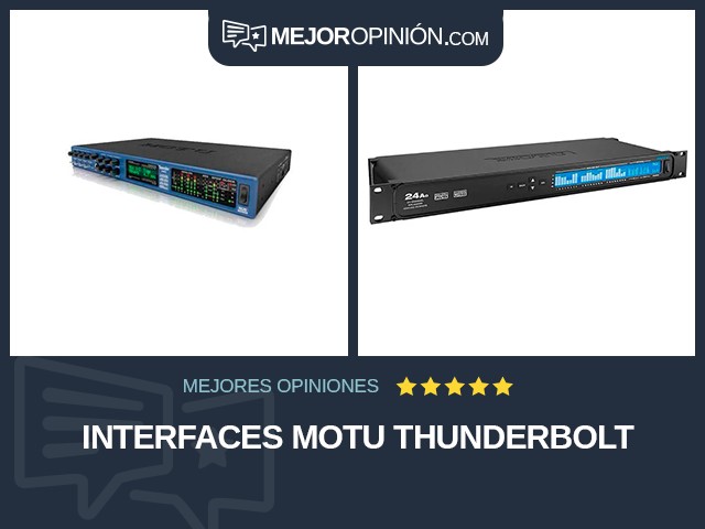 Interfaces MOTU Thunderbolt