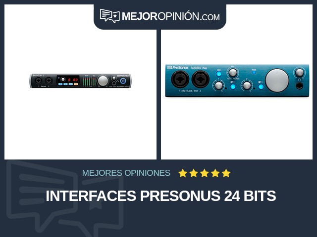 Interfaces PreSonus 24 bits