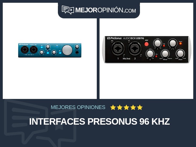 Interfaces PreSonus 96 kHz