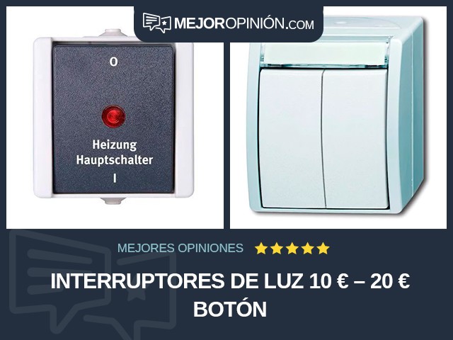 Interruptores de luz 10 € – 20 € Botón