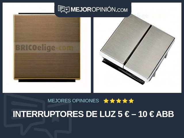 Interruptores de luz 5 € – 10 € ABB