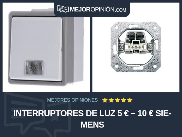 Interruptores de luz 5 € – 10 € Siemens