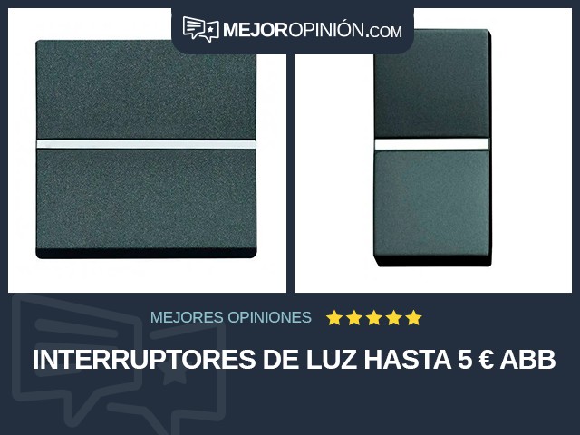 Interruptores de luz Hasta 5 € ABB