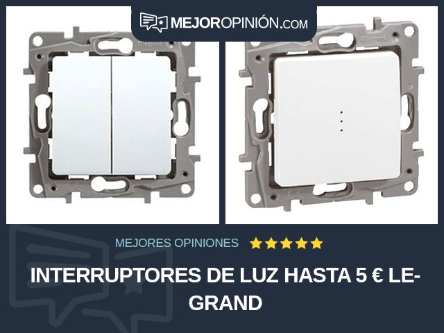 Interruptores de luz Hasta 5 € Legrand