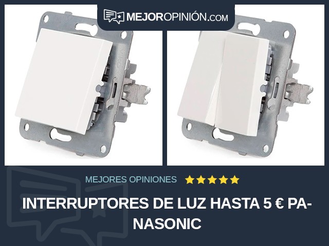 Interruptores de luz Hasta 5 € Panasonic