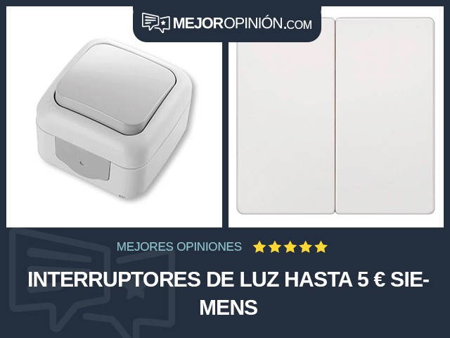 Interruptores de luz Hasta 5 € Siemens