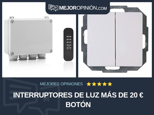 Interruptores de luz Más de 20 € Botón