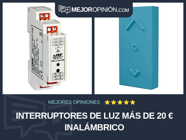 Interruptores de luz Más de 20 € Inalámbrico