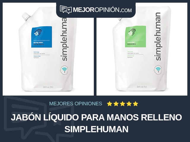 Jabón líquido para manos Relleno simplehuman