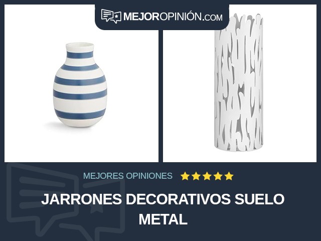 Jarrones decorativos Suelo Metal