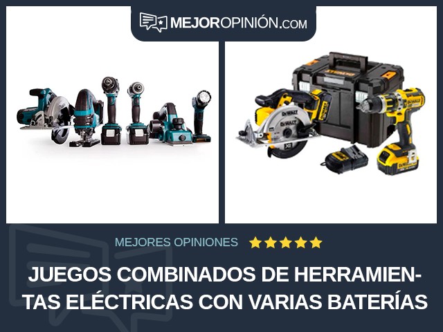 Juegos combinados de herramientas eléctricas Con varias baterías