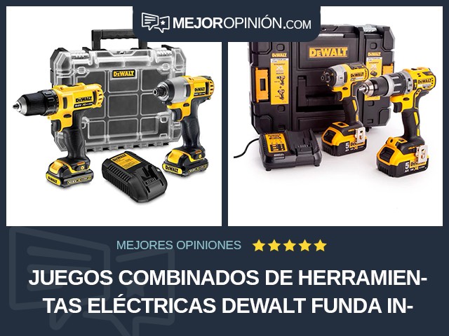 Juegos combinados de herramientas eléctricas DEWALT Funda incluida