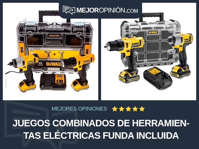 Juegos combinados de herramientas eléctricas Funda incluida DEWALT