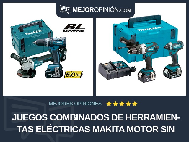 Juegos combinados de herramientas eléctricas Makita Motor sin escobillas