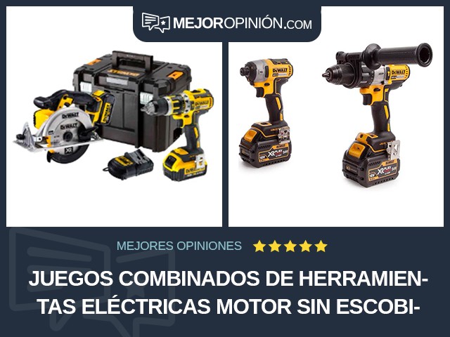 Juegos combinados de herramientas eléctricas Motor sin escobillas