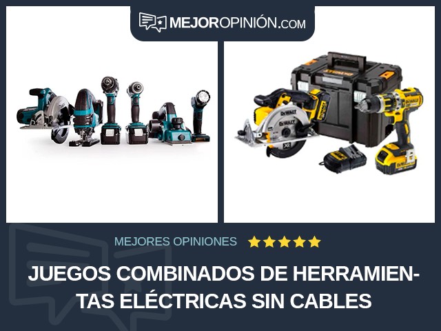 Juegos combinados de herramientas eléctricas Sin cables