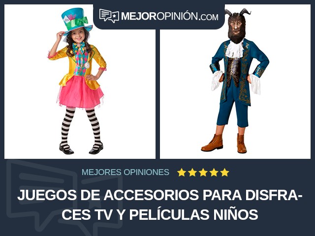 Juegos de accesorios para disfraces TV y películas Niños