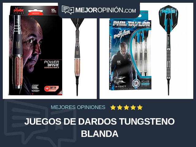 Juegos de dardos Tungsteno Blanda