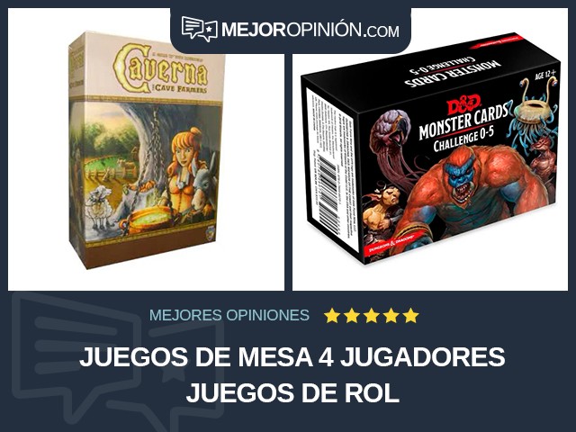 Juegos de mesa 4 jugadores Juegos de rol