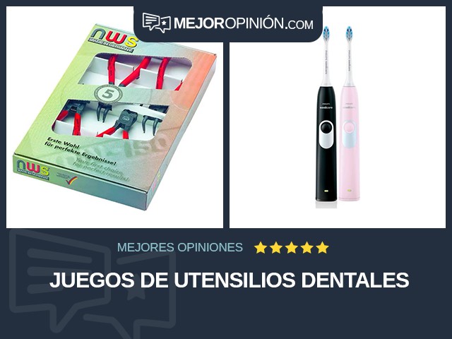 Juegos de utensilios dentales