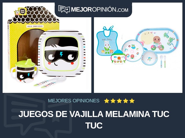 Juegos de vajilla Melamina tuc tuc