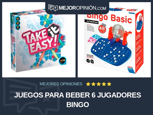 Juegos para beber 6 jugadores Bingo