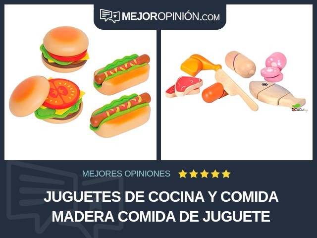 Juguetes de cocina y comida Madera Comida de juguete