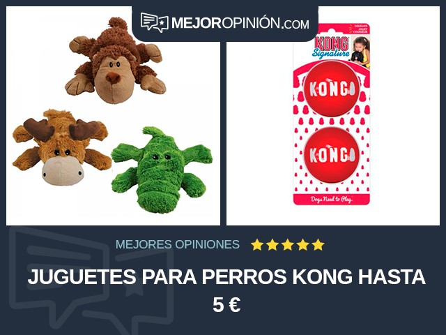 Juguetes para perros KONG Hasta 5 €