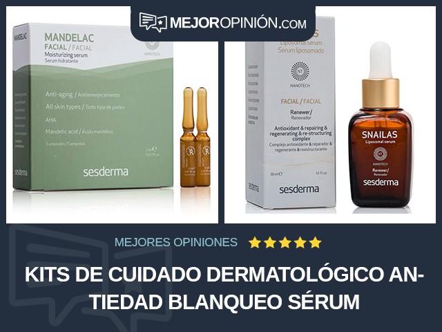 Kits de cuidado dermatológico antiedad Blanqueo Sérum