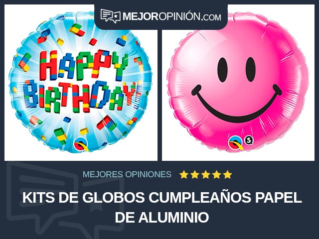 Kits de globos Cumpleaños Papel de aluminio