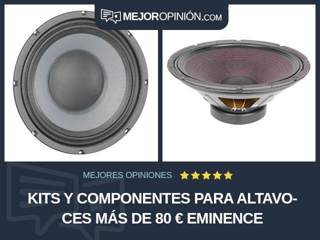 Kits y componentes para altavoces Más de 80 € Eminence