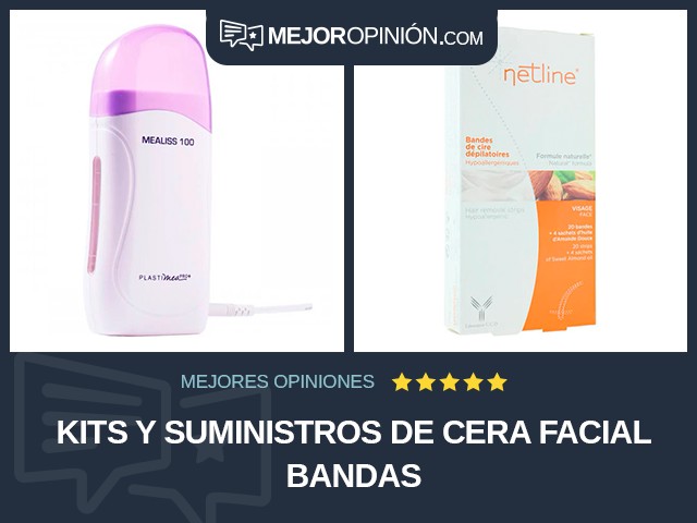 Kits y suministros de cera Facial Bandas