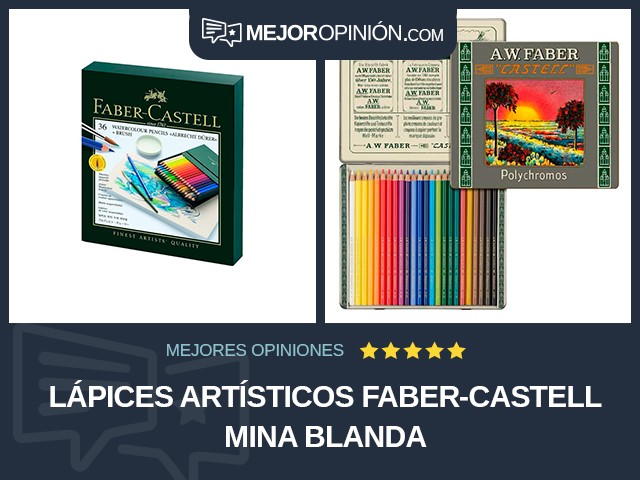 Lápices artísticos Faber-Castell Mina blanda