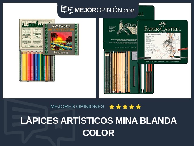 Lápices artísticos Mina blanda Color