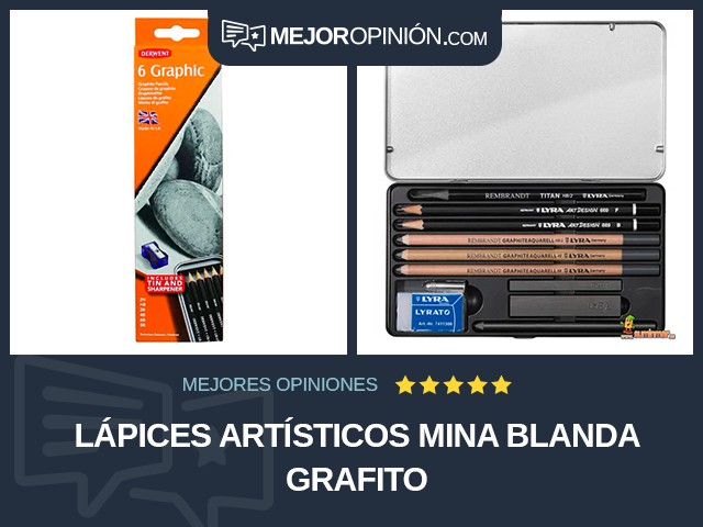 Lápices artísticos Mina blanda Grafito