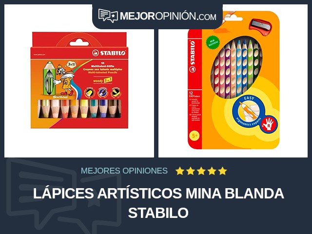 Lápices artísticos Mina blanda STABILO