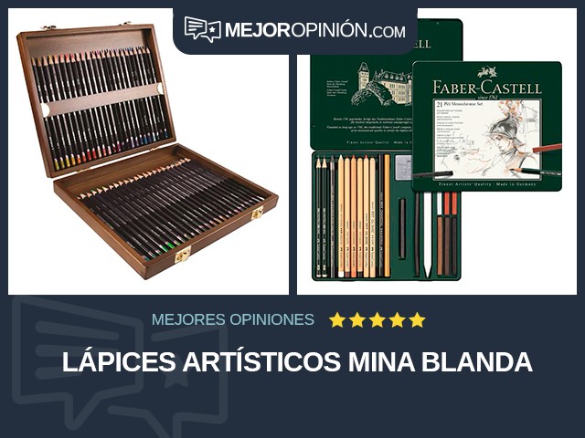 Lápices artísticos Mina blanda