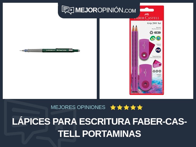 Lápices para escritura Faber-Castell Portaminas