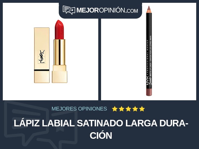 Lápiz labial Satinado Larga duración