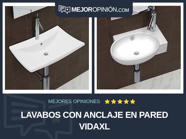 Lavabos Con anclaje en pared vidaXL