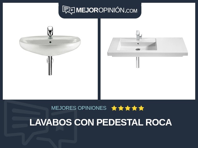 Lavabos Con pedestal Roca