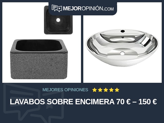 Lavabos Sobre encimera 70 € – 150 €