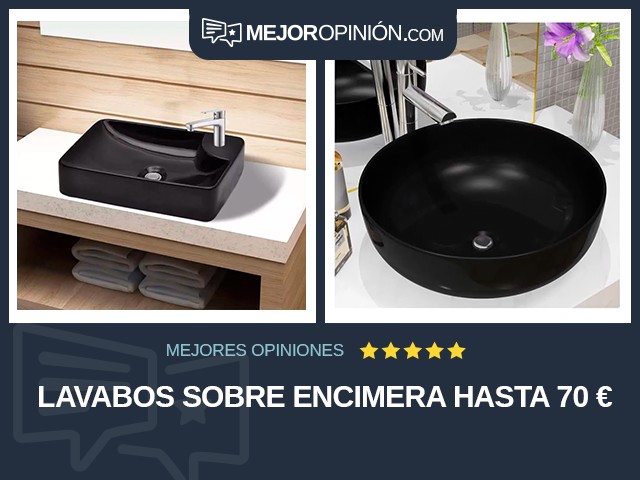 Lavabos Sobre encimera Hasta 70 €