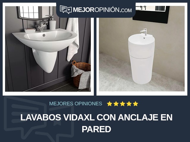 Lavabos vidaXL Con anclaje en pared