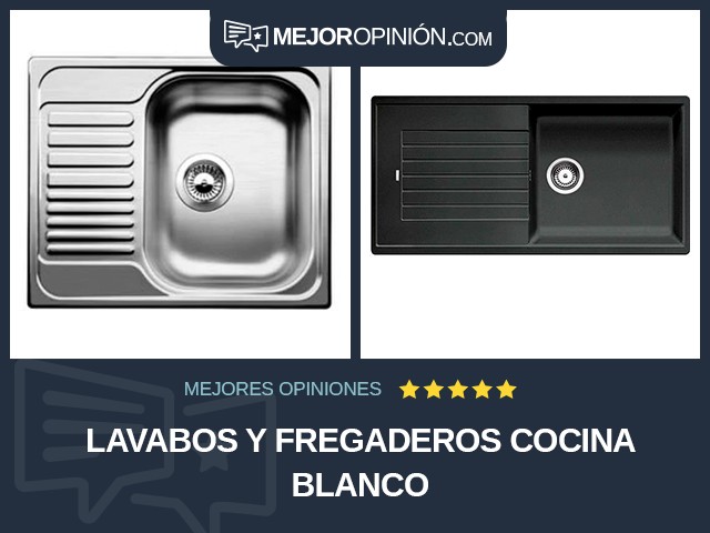 Lavabos y fregaderos Cocina Blanco