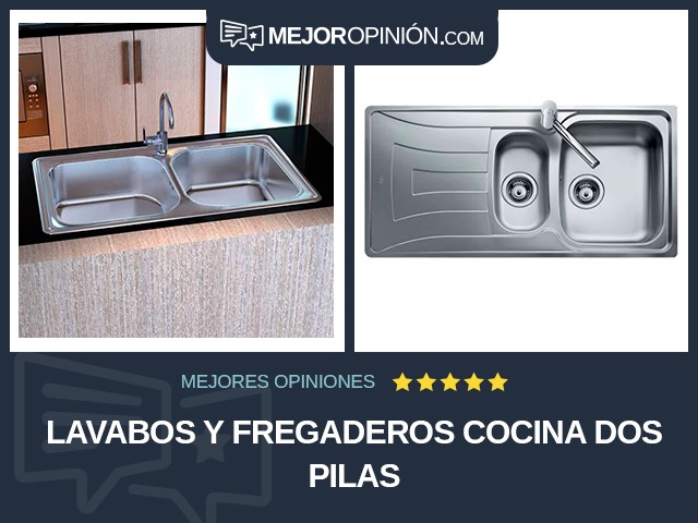 Lavabos y fregaderos Cocina Dos pilas