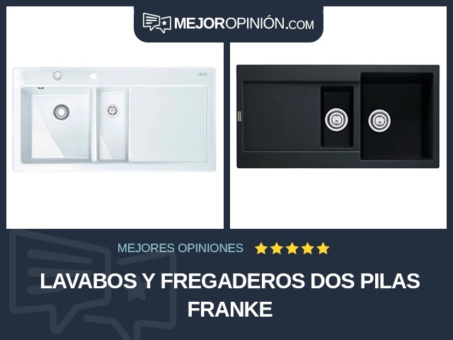 Lavabos y fregaderos Dos pilas Franke