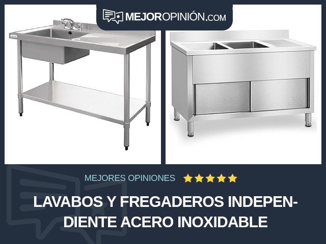 Lavabos y fregaderos Independiente Acero inoxidable